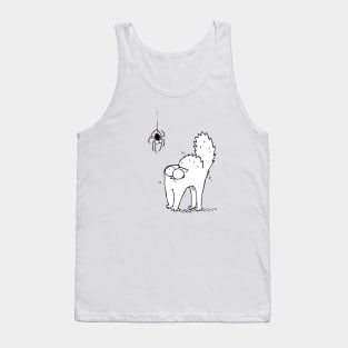 Simons Cat And Spider Cute Tank Top